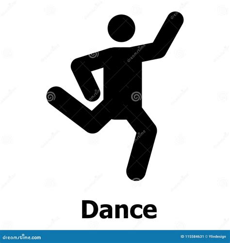 Dance Icon Simple Style Stock Vector Illustration Of Sign 115584631
