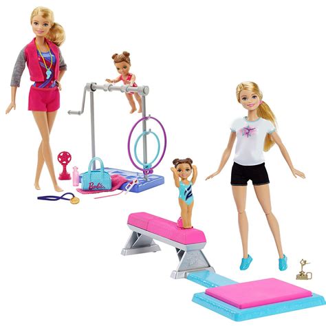 Barbie Gymnastics T Set Fnf82 Barbie Barbie Toys Barbie Doll Scenes