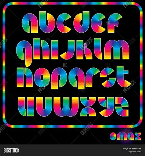 Rainbow Alphabet Vector And Photo Free Trial Bigstock
