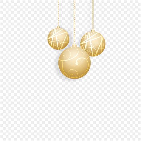 Christmas Ornament Balls Vector Hd PNG Images Gold Christmas Ball