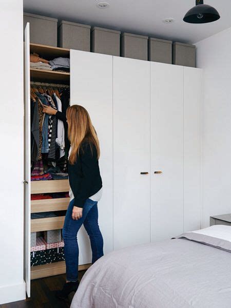 Ikea skubb storage case box underbed wardrobe clothes organiser black white. Closet | Ikea wardrobe storage, Small closet space, Small ...