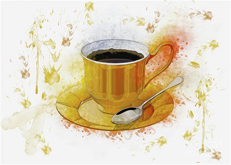 Coffee Art Digital Art By Ian Mitchell