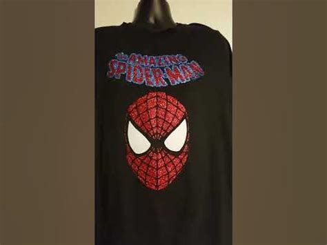 Custom spiderman htv glitter - YouTube