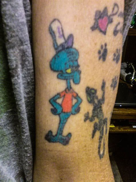 My Moms Squidward Tattoo Spongebob