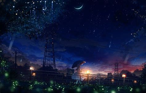 Anime Summer Nights Wallpapers Wallpaper Cave