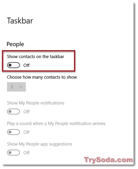 How To Remove The People Icon From Windows 10 Taskbar