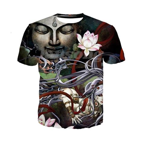 Buddha Fantasy 3d Print T Shirts Men Harajuku Funny Pullover Jacket Tee Streetwear Hip Hop