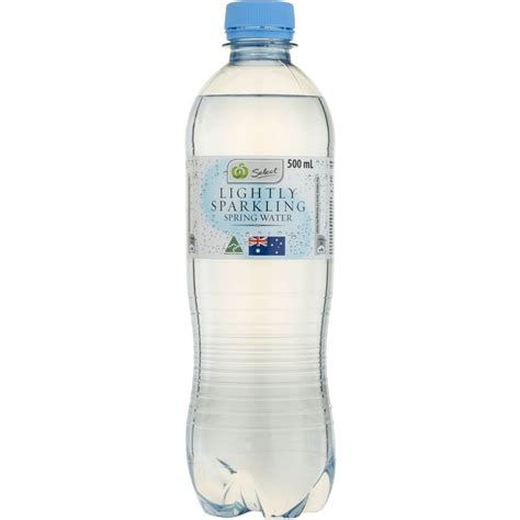 Woolworths Lightly Sparkling Spring Water 500ml Woolworths