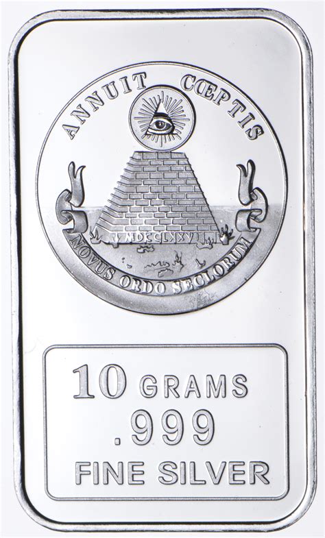 Silver Great Seal Of The United States 10 Gram 999 Fine Silver