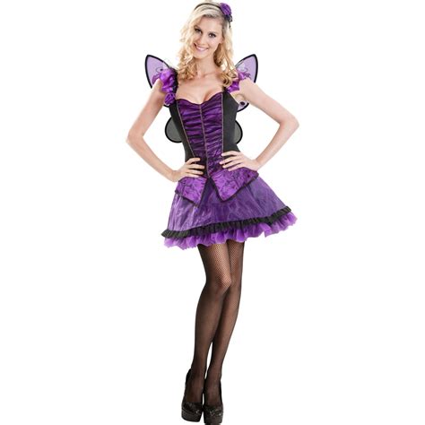 Purple Fairy Adult Halloween Costume Walmart Com