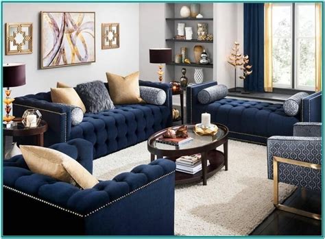 20 Navy Blue Couch Decor