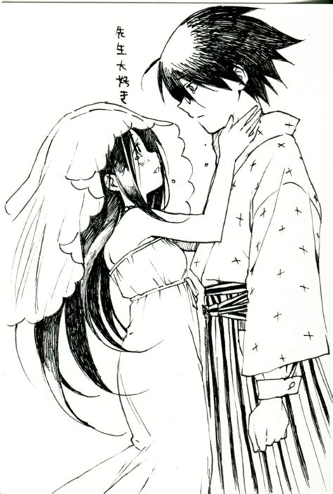 Itoshiki Nozomu And Komori Kiri Sayonara Zetsubou Sensei Drawn By