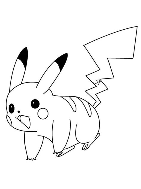 pikachu coloring pages  printable pikachu coloring pages