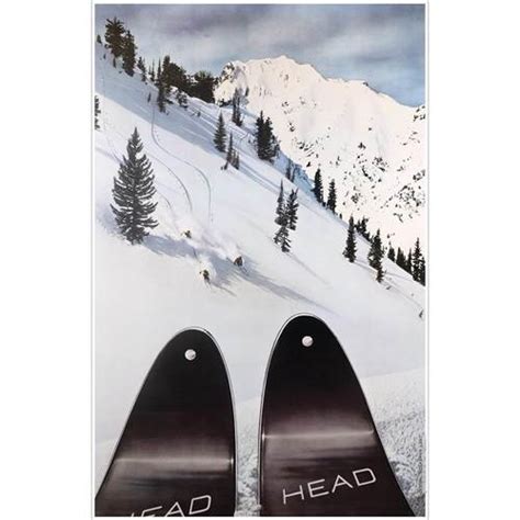 Head Skis At Alta Vintage Lodge Decor Ski Poster