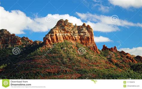 Red Rocks Of Sedona Arizona On A Sunny Day Stock Photo Image Of