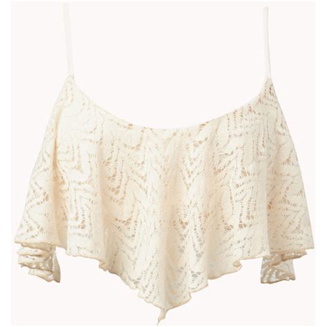 Crochet Lace Crop Top Forever 21 Polyvore