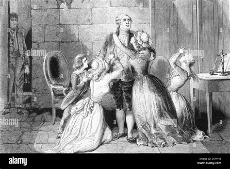 Louis Xvi 23 Août 1754 21ème Janvier 1793 Dit Au Revoir à Sa Famille