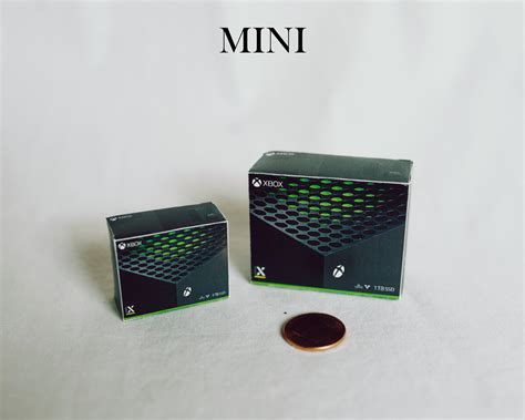 Mini Xbox Series X Console Package Template Instant Download Etsy