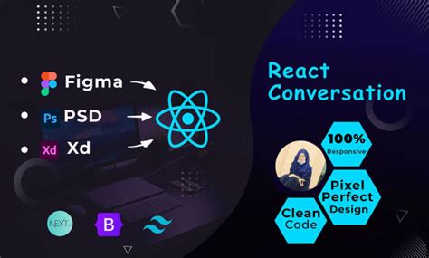 Convert Figma Psd And Xd Design To A Responsive Reactjs And Nextjs By