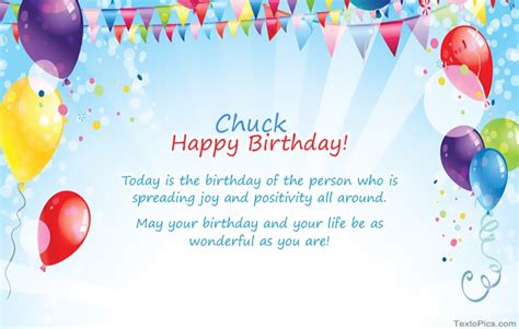 Happy Birthday Chuck Pictures Congratulations