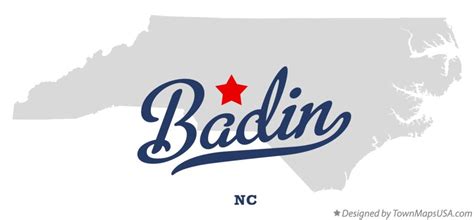 Map Of Badin Nc North Carolina