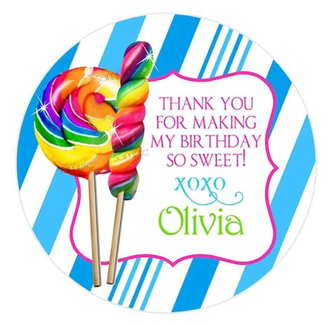 Paper And Party Supplies Tags Printable Lollipop Stickers Diy Lollipop