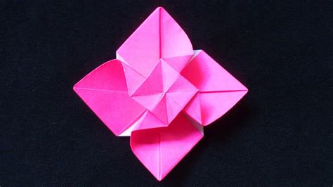 Cara Membuat Origami Bunga Mawar Berputar Origami Bunga Dan Tanaman