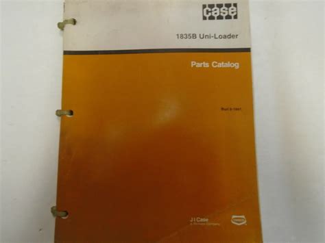 Case Heavy Equipment 1835b Uni Loader Parts Catalog Manual Oem Book