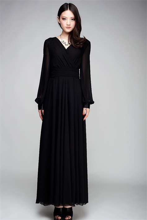 Women's mini maxi long sleeve sleeveless. Long sleeve silk maxi dress - All women dresses