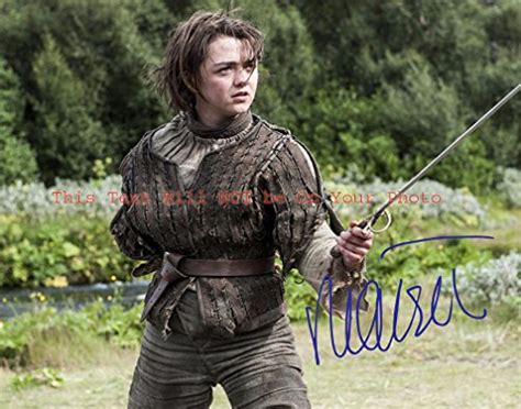 Game Of Thrones Maisie Williams Autographed 8x10 Glossy Photo