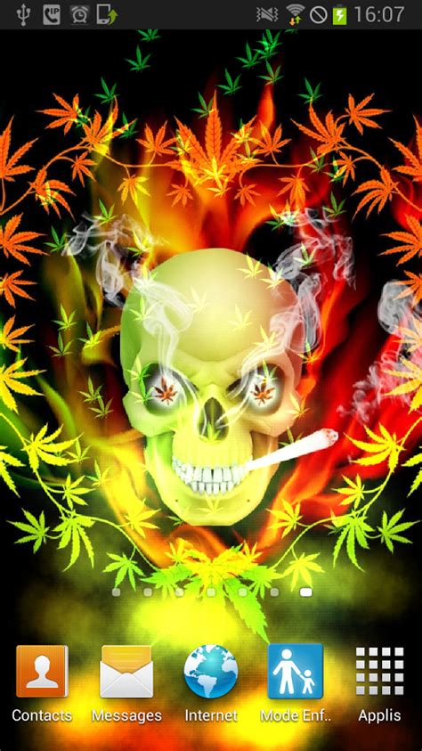 48 Skulls Smoking Weed Wallpapers Wallpapersafari