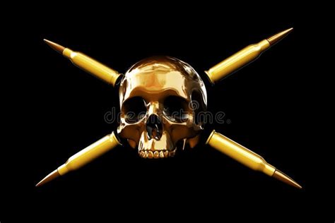 Cross Bullet Skull Stock Illustration Illustration Of Military 8032236
