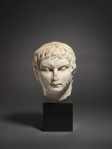 A Roman Marble Head Of A Man Eastern Empire Circa 2nd Century Ad