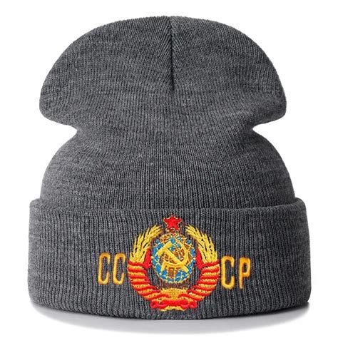 Erkek kış şapka CCCP bere şapka rusya sovyetler birliği şapka komünist