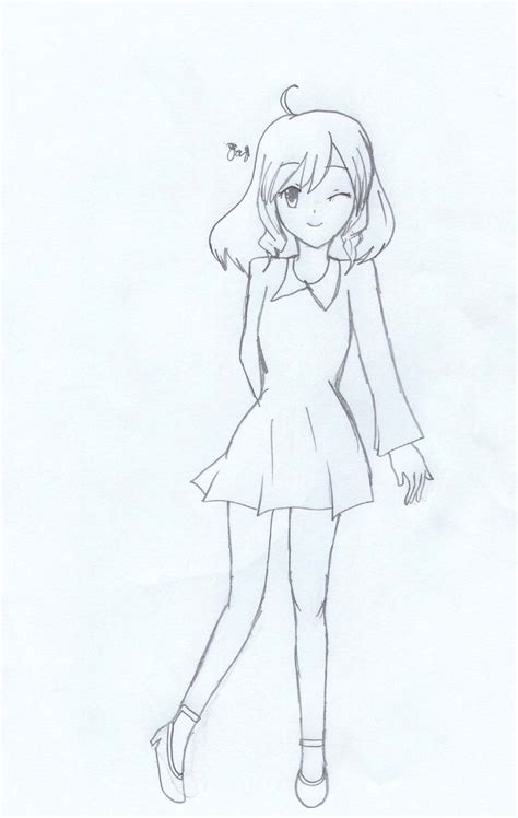 Girl Full Body Drawing At Explore Collection Of