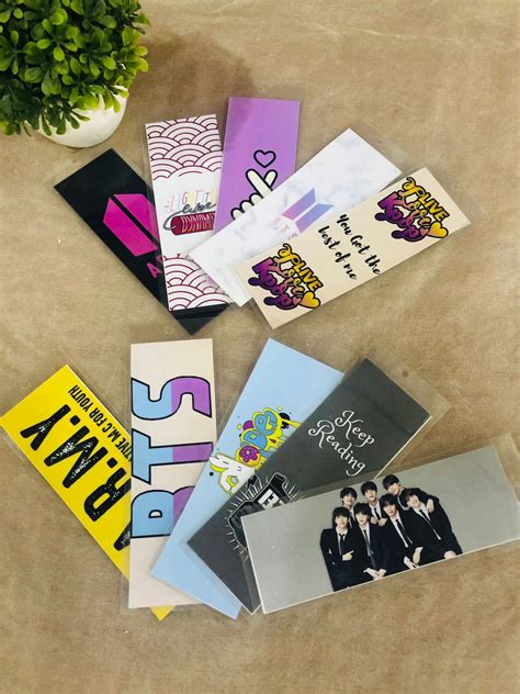 Bts K Pop Themed Bookmarks Set Of 10 The Mood Twisters