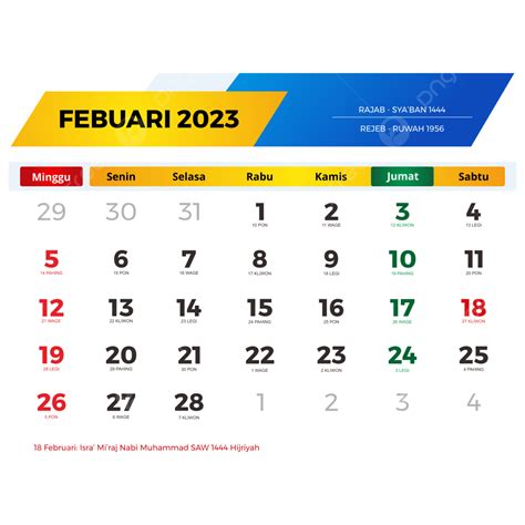 Kalender 2023 Februari Lengkap Dengan Tanggal Merah Cuti Bersama Jawa