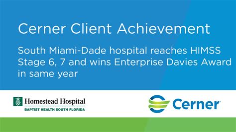 South Miami Dade Hospital Reaches Himss Stage 6 7 And Wins Enterprise