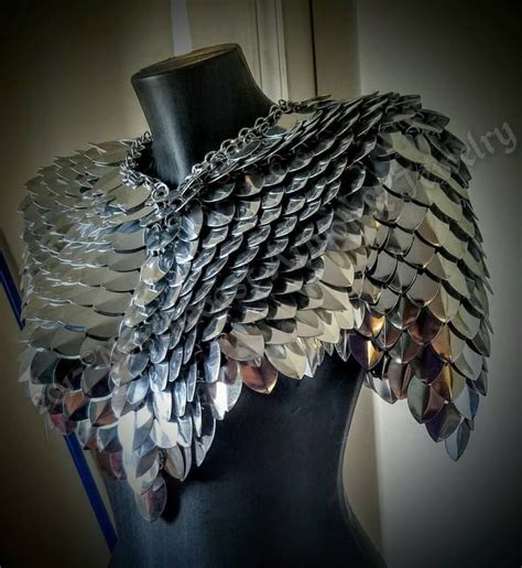 Scale Mail Cosplay Larp Armored Mantle Etsy Australia