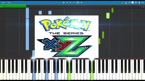 Pokemon Xyz Opening 1 The Extended Piano Cover Synthesia Possible