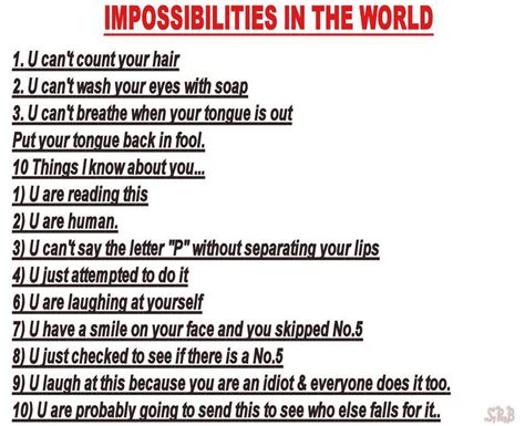 10 Impossible Things By Yellowdizzylombax On Deviantart