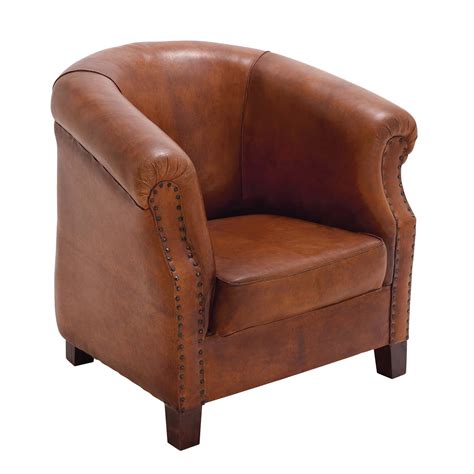 Cole And Grey Real Leather Captains Barrel Chair Wayfairca