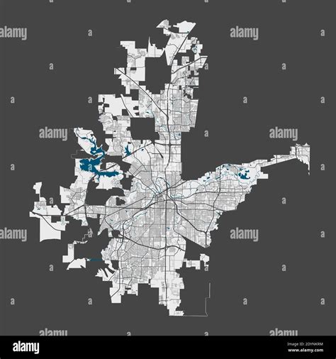 Mapa De Fort Worth Mapa Detallado Del área Administrativa De La Ciudad