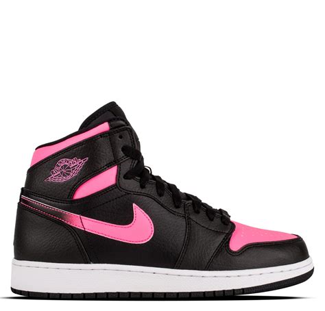 Nike Girls Grade School Air Jordan Retro 1 High 3 5y 9 5y Basketball Shoes Girl S Black