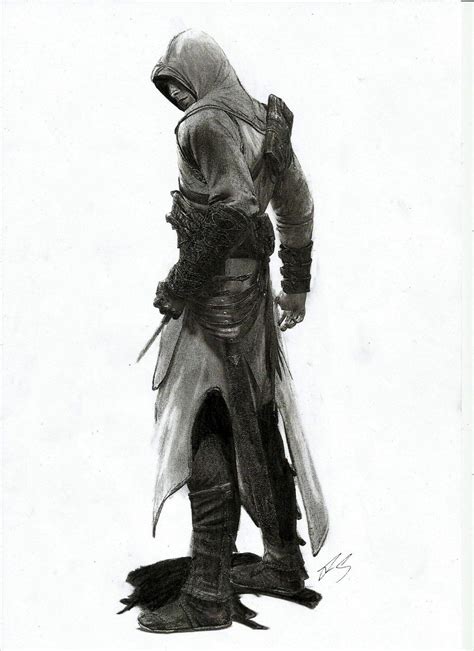 Assassins Creed Altair Pencil Drawing Assassins Creed Altair