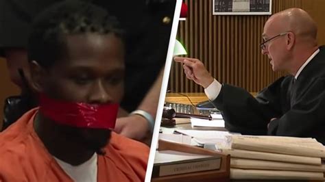 Judge Orders Mans Mouth To Be Taped Shut In Court After He Wont Zip It