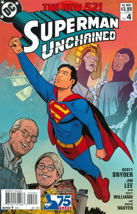 Superman Unchained 4 Cover I Incentive 75th Anniversary Modern Age