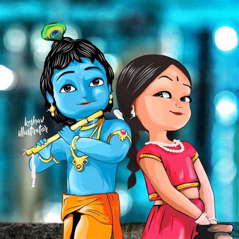 Pin By ஓஜஸ் On Krishna Cute Krishna Cartoon Pics Krishna Images