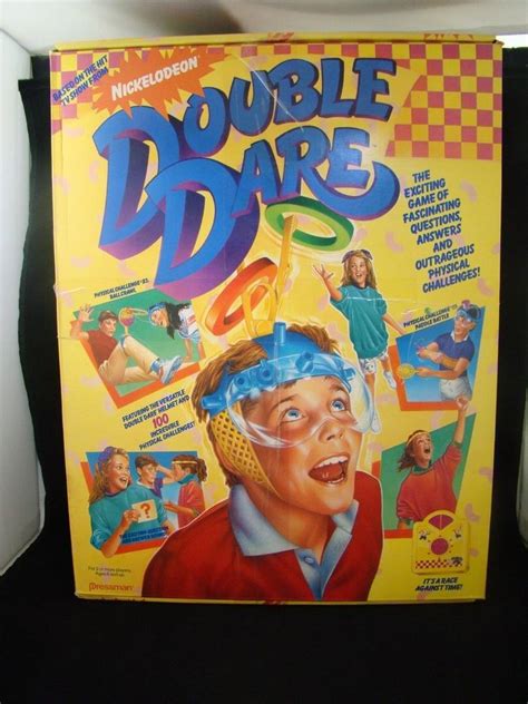 Vintage Nickelodeon Double Dare Board Game Near Complete With