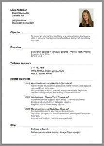 Wow your future employer with this simple cover letter example format. Sample of a beginner's CV | giga-cv